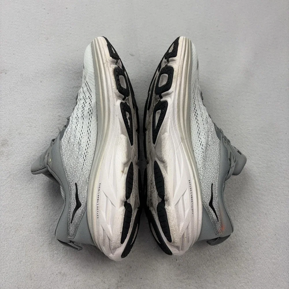 Hoka One One Bondi 8 Shoes Mens Size 11 Gray Running Athletic Sneakers